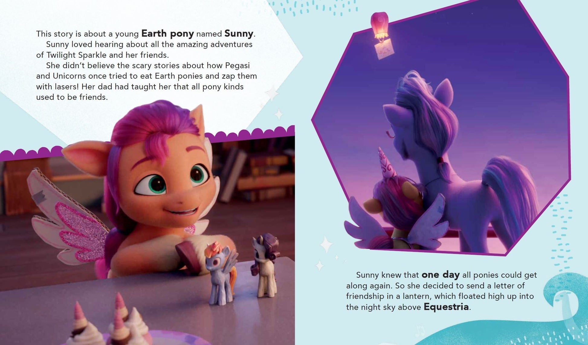 My Little Pony - Storybook with Bag Tag - Sunny — inside page 1