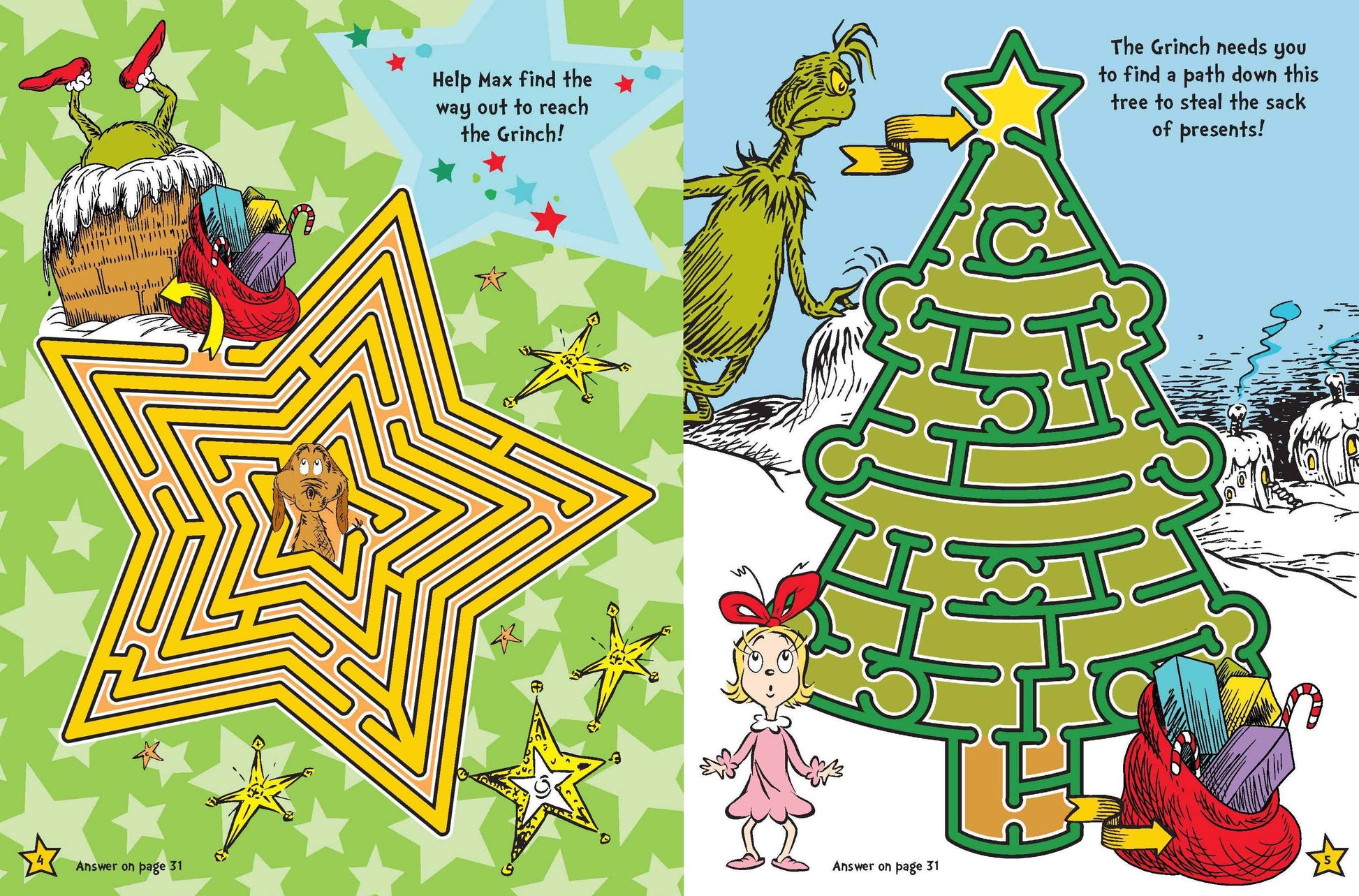 Dr Seuss - Maze Book - The Grinch — inside page 1