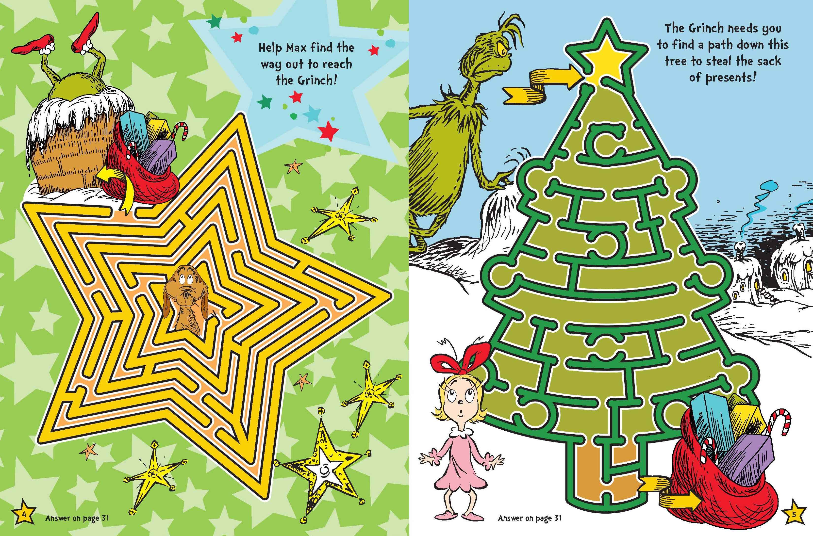 Dr Seuss - Maze Book - The Grinch — inside page 1