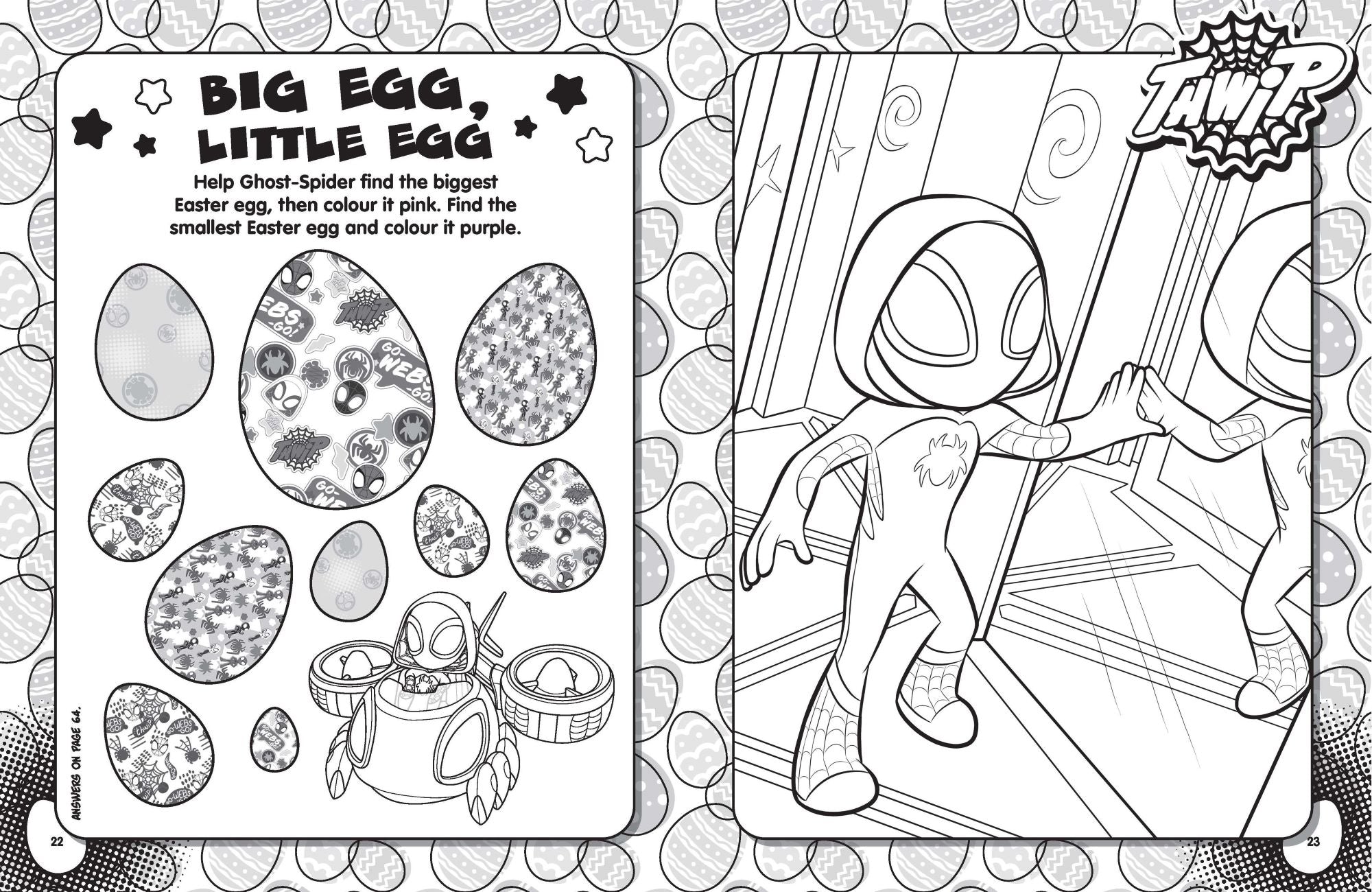 Spidey and His Amazing Friends - Mega Colouring Book  Easter — inside page 1
