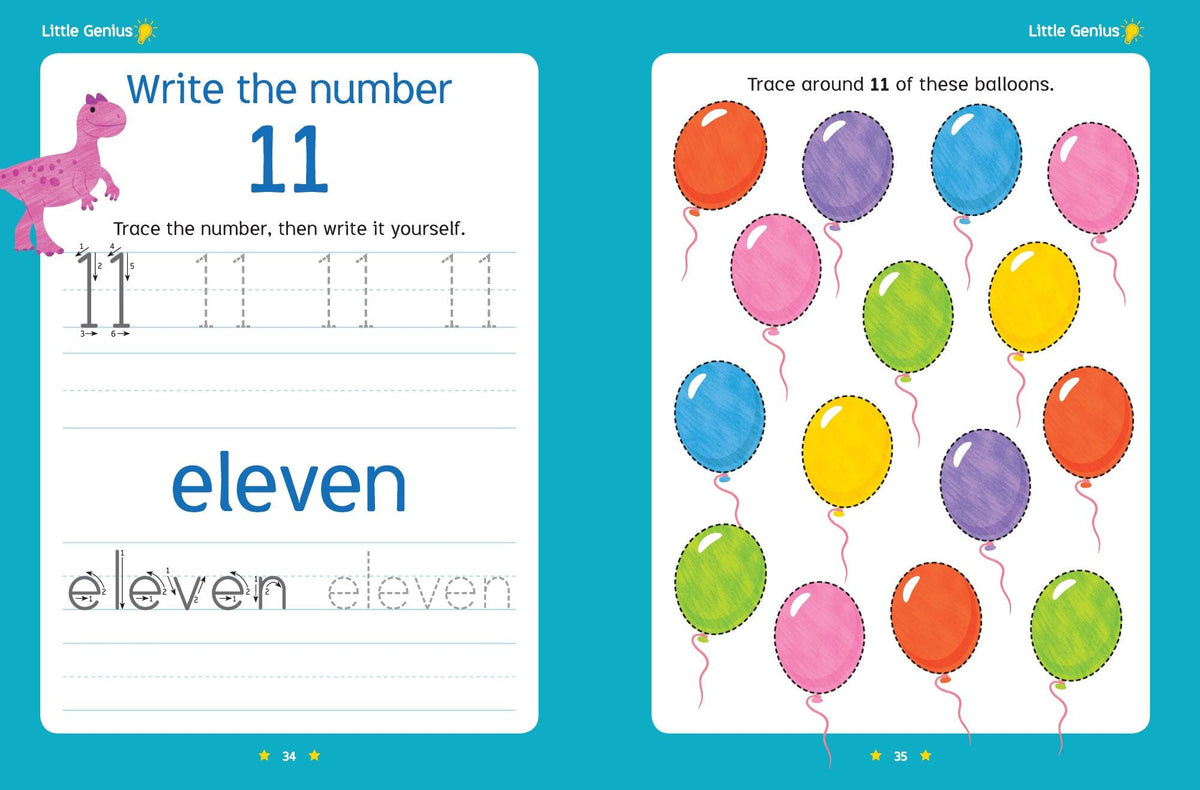 Little Genius Write and Wipe Bind Up - Numbers — inside page 2