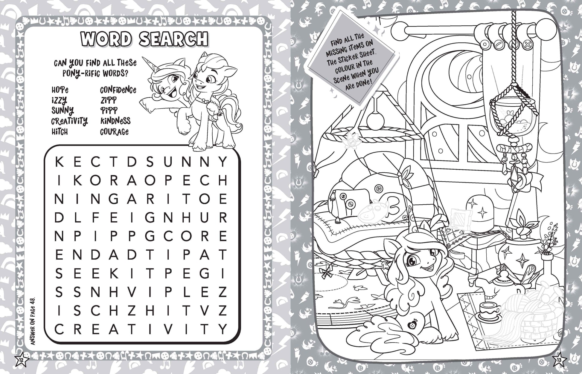 My Little Pony Ultimate Sticker Book — inside page 1