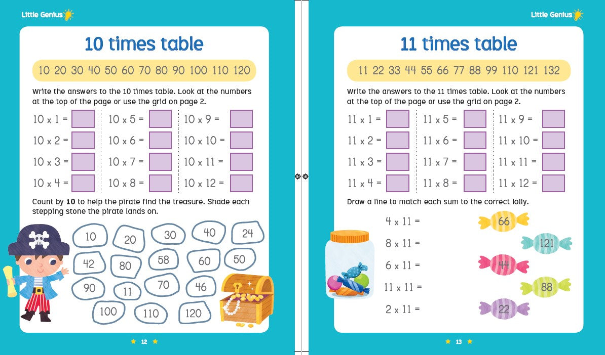 Little Genius Magnetic Folder - Times Table — inside page 3