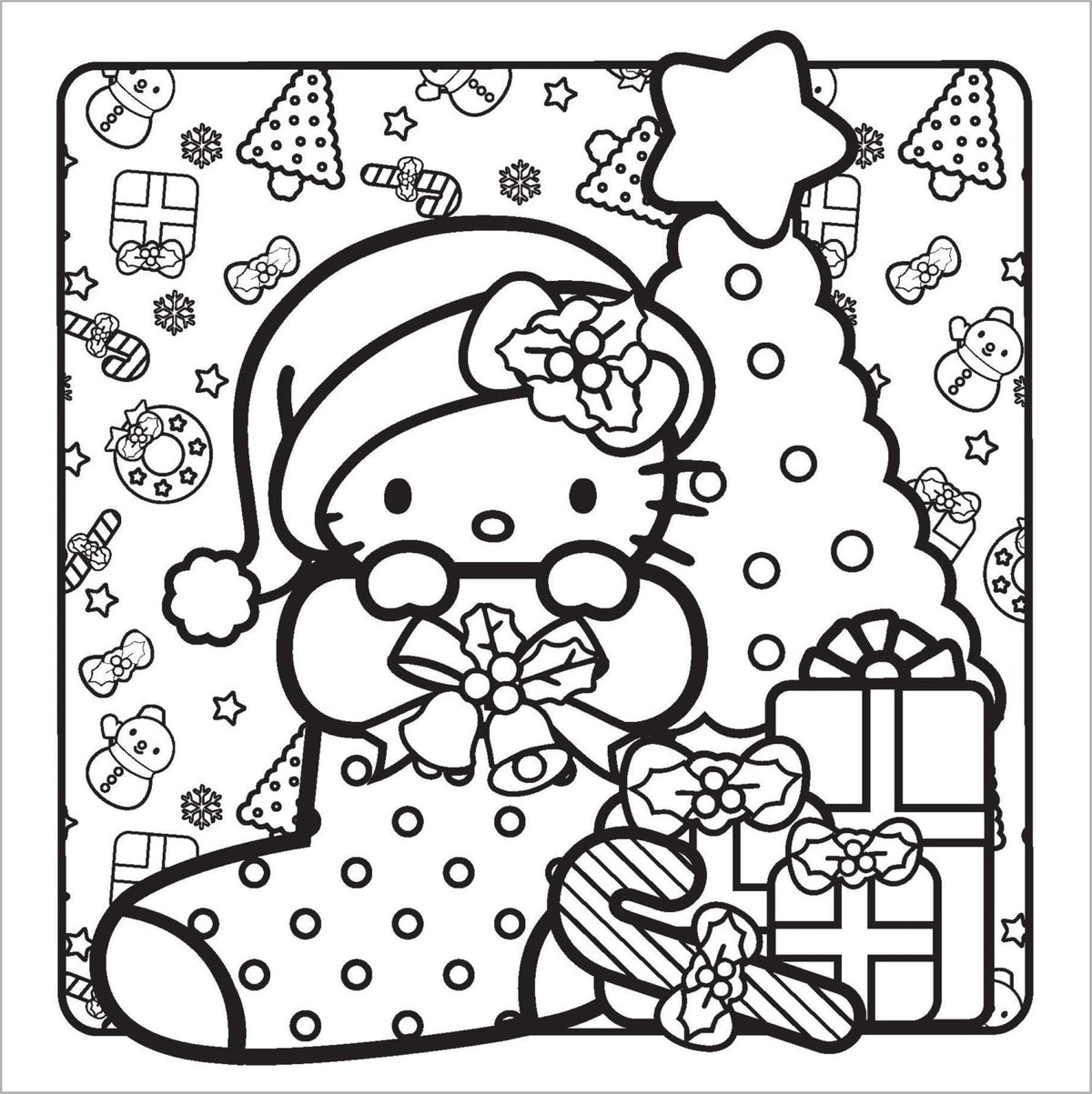 Hello Kitty and Friends - Christmas Cosy Colouring Book