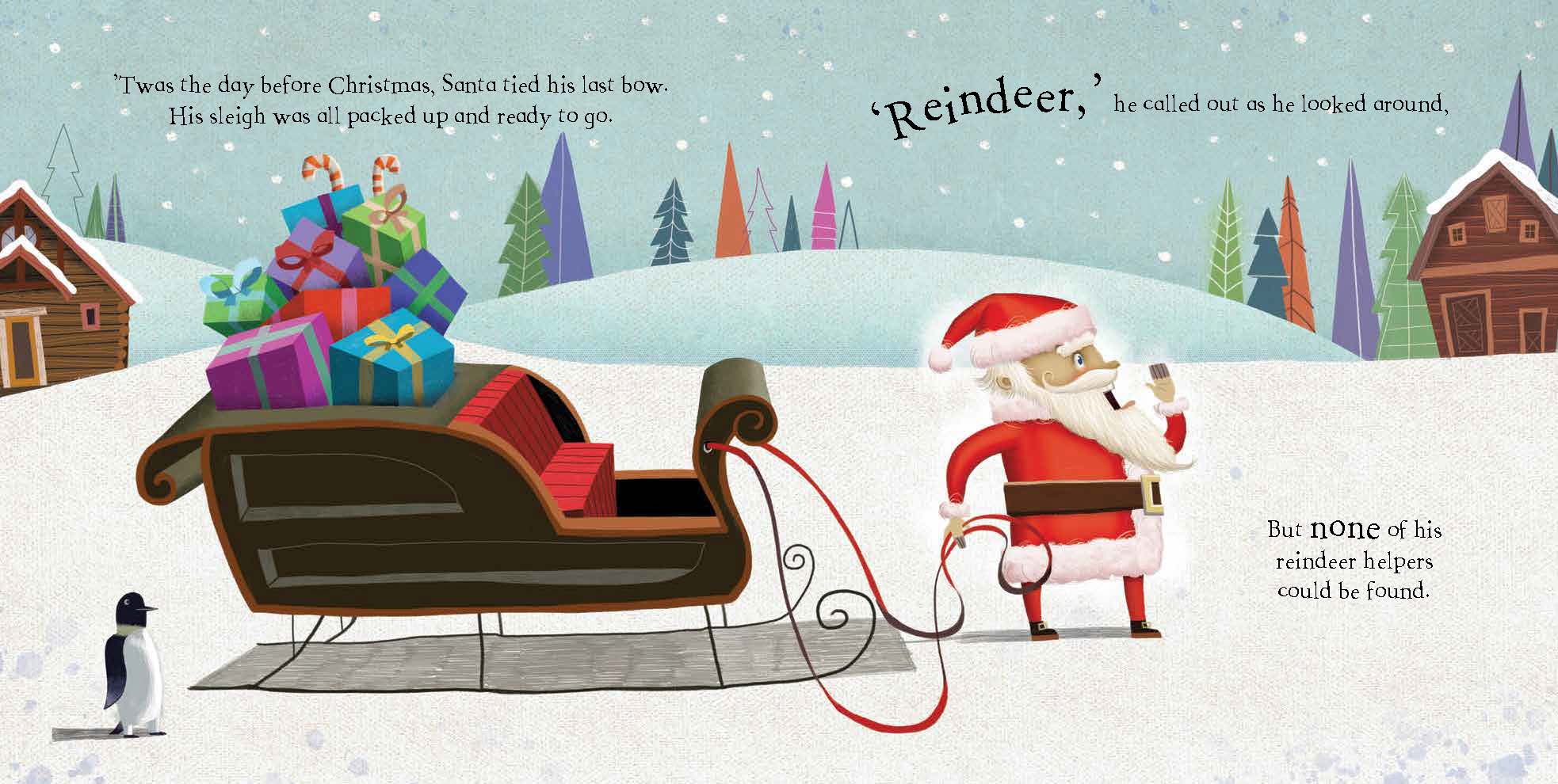 The Day Rudolph's Nose Turned Blue — inside page 2