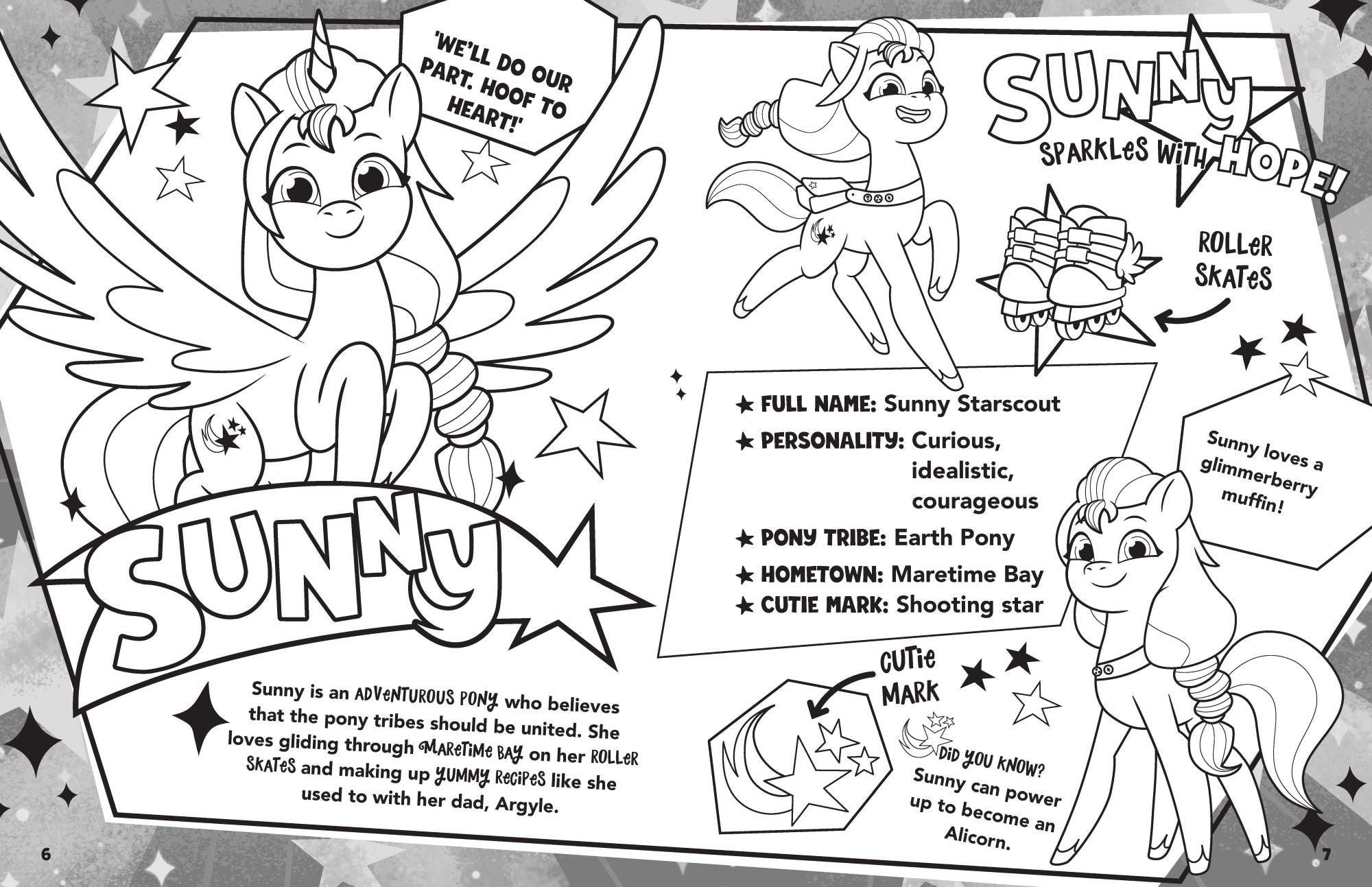 My Little Pony - Mega Colouring Book - Tell Your Tale — inside page 1