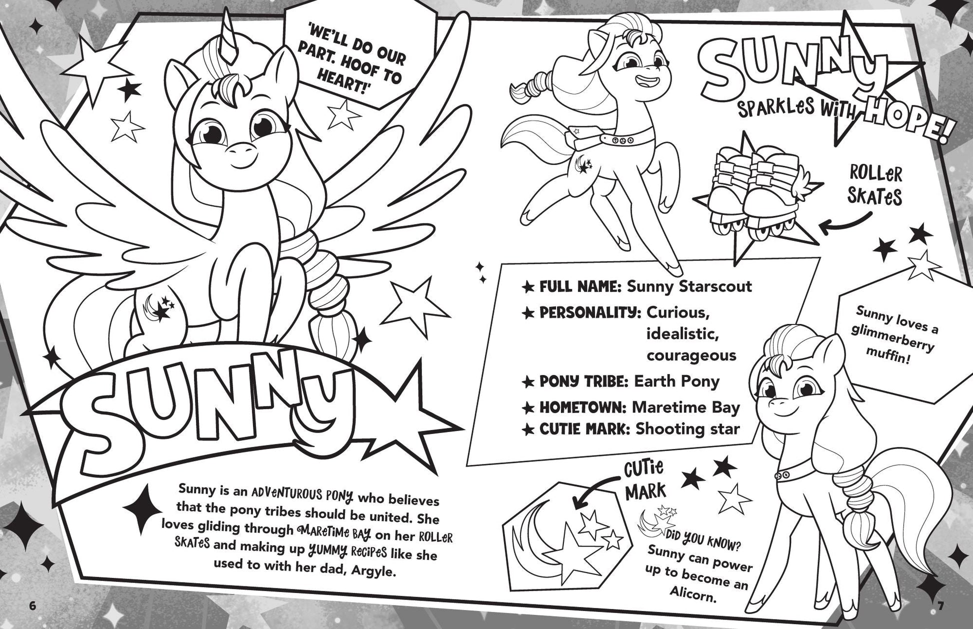 My Little Pony - Mega Colouring Book - Tell Your Tale — inside page 2