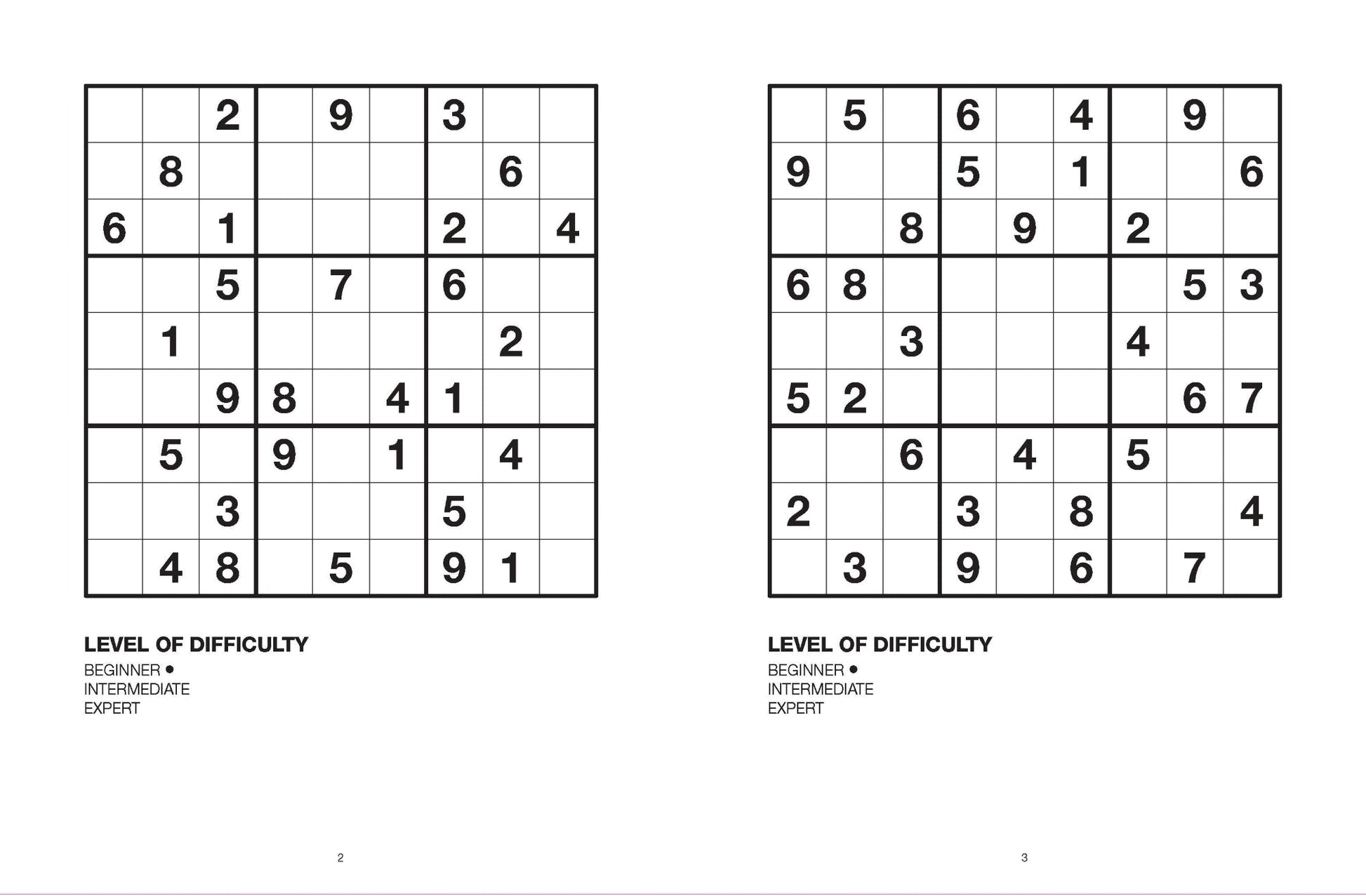 Large Print Puzzle Book - Sudoku — inside page 1