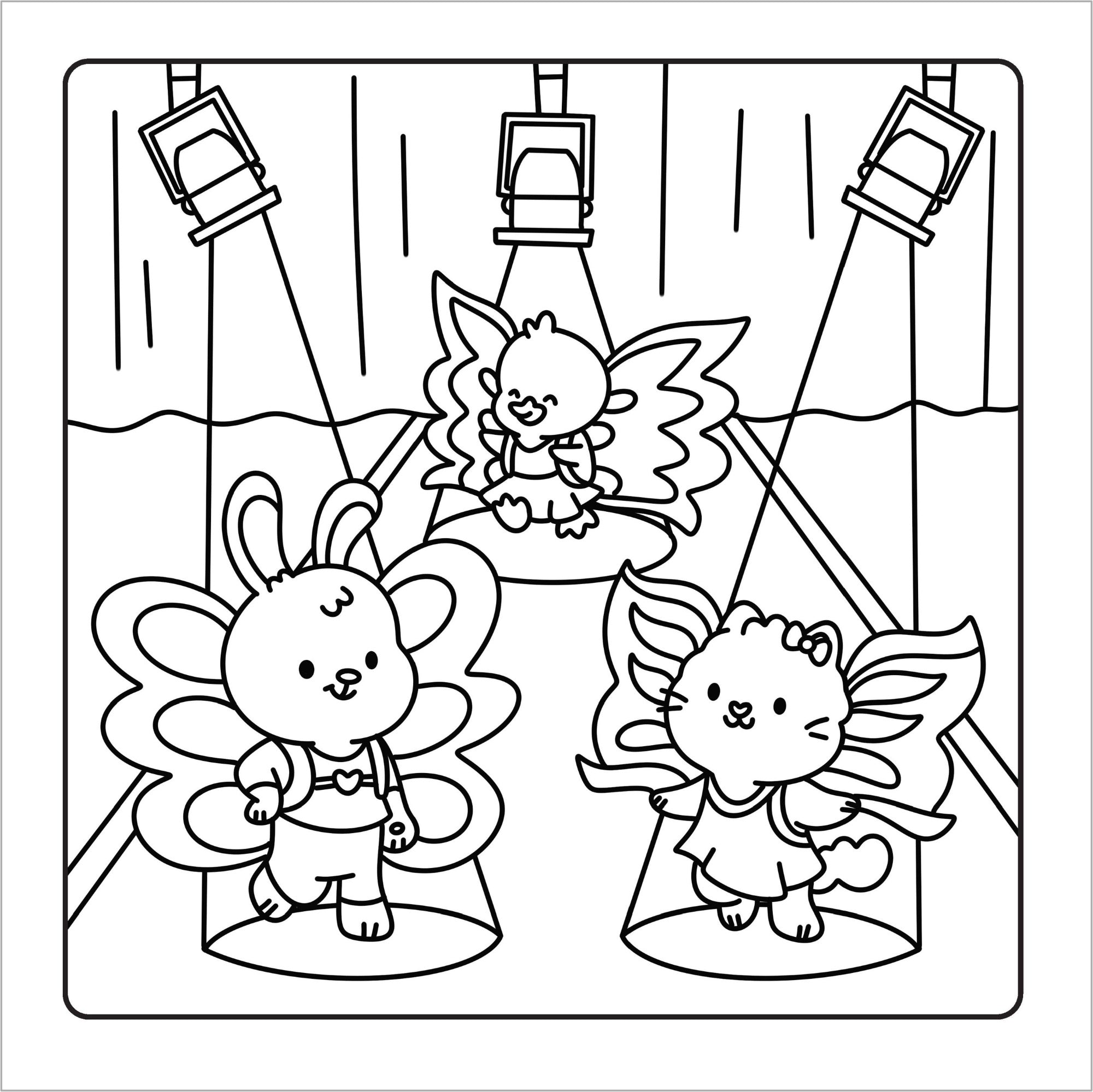 Happy Days - Groovy Cuties Cosy Colouring — inside page 5