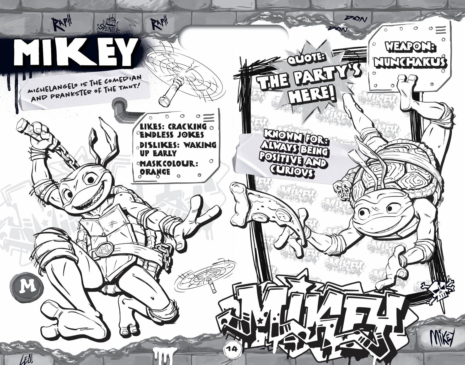 TMNT Mutant Mayhem - Giant Activity Pad — inside page 1