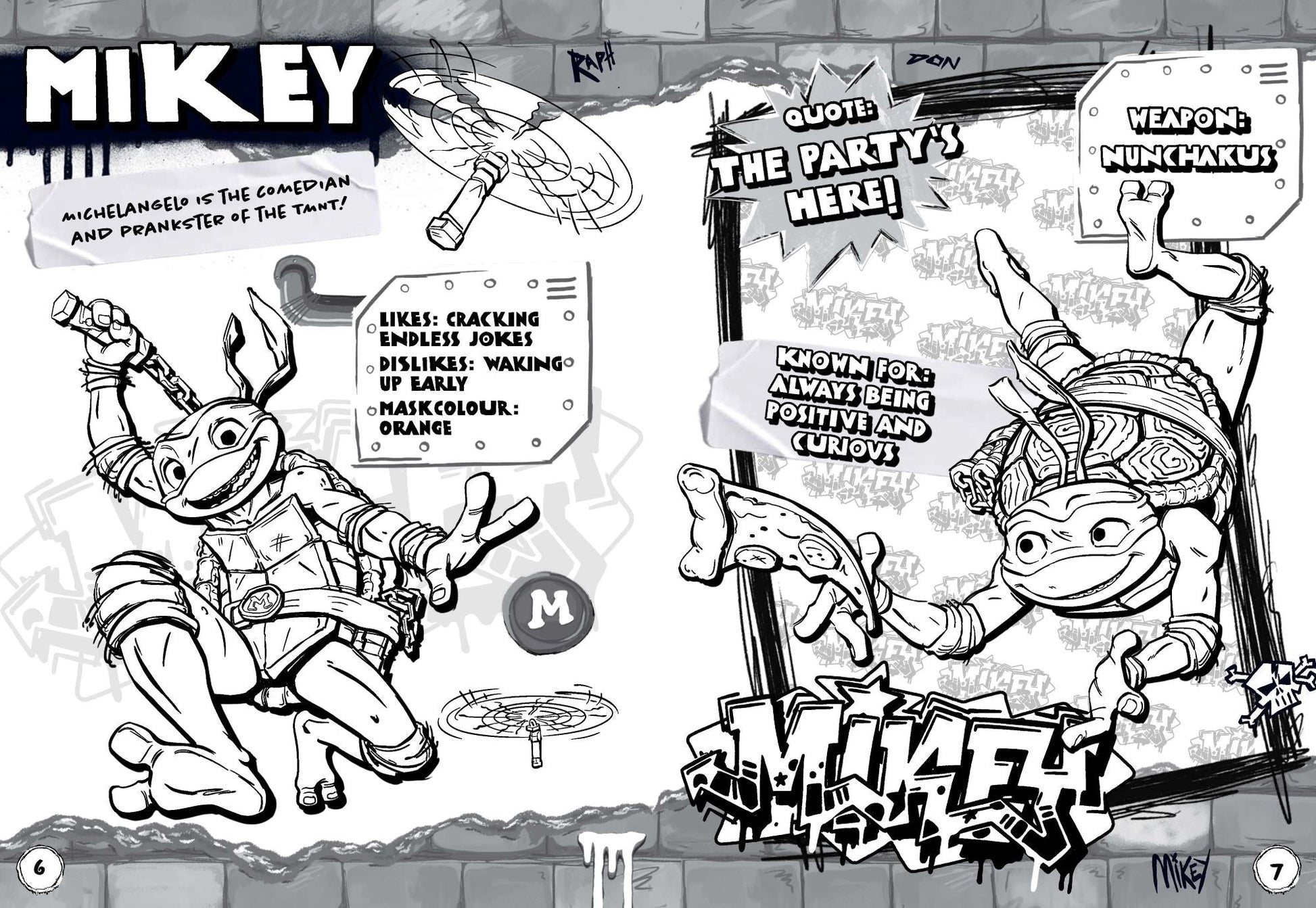 TMNT Mutant Mayhem - Colouring Book — inside page 1