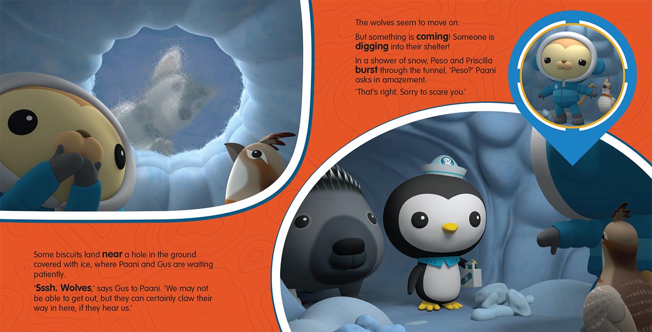 Octonauts - Die-Cut Gel Portal Picture Book - Secret Beneath the Snow — inside page 2