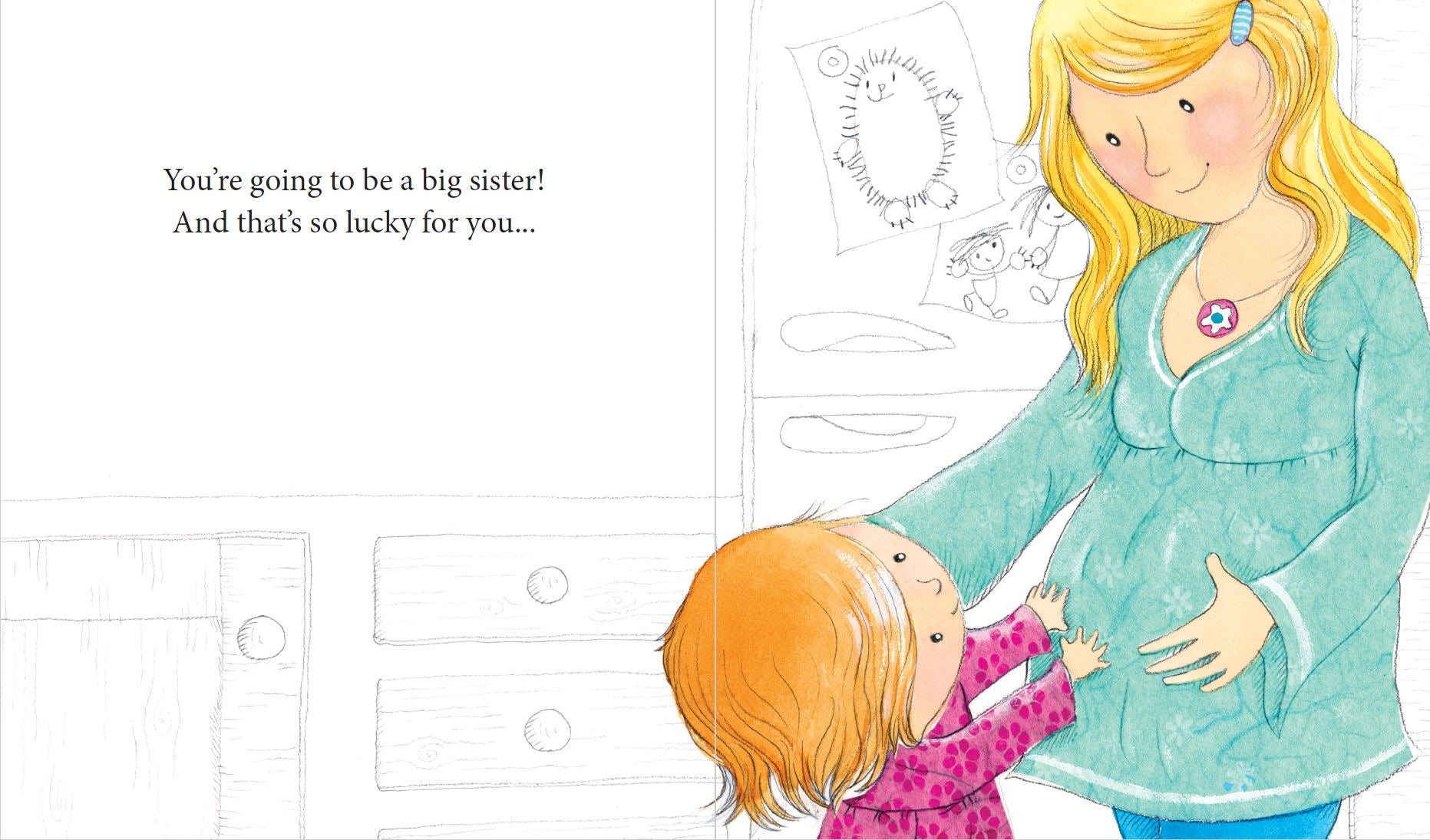 You're A Big Sister Picture Book — inside page 1