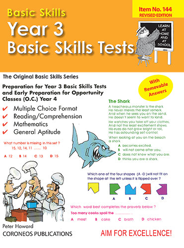 Year 3 Basic Skills Tests - Suitable preparation for NAPLAN* Tests