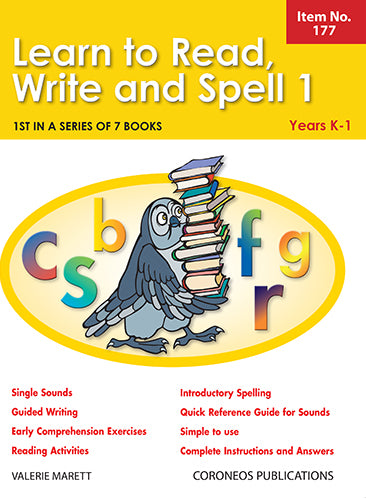 Learn to Read, Write & Spell Book 1 Years K to 1