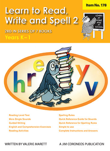 Learn to Read, Write & Spell Book 2 Years K to 1