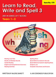 Learn to Read, Write & Spell Book 3 Years 1 to 3