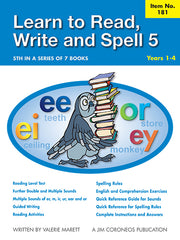Learn to Read, Write & Spell Book 5 Years 1 to 4