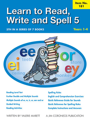 Learn to Read, Write & Spell Book 5 Years 1 to 4