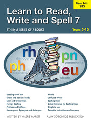 Learn to Read, Write & Spell Book 7 Years 5 to 10