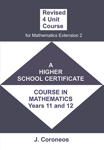 Revised 4 Unit Maths Course for Mathematics Extension 2