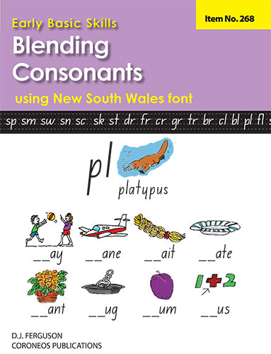 Early Basic Skills 3: Blending Consonants using NSW font (No. 268)