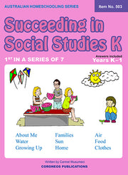 Succeeding in Social Studies Kindergarten