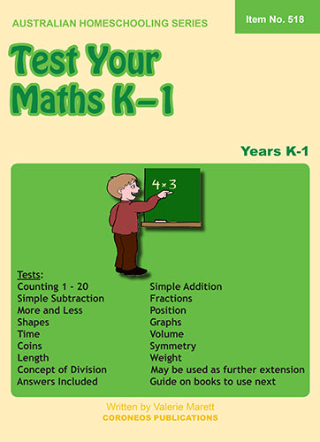 Test Your Maths K to 1
