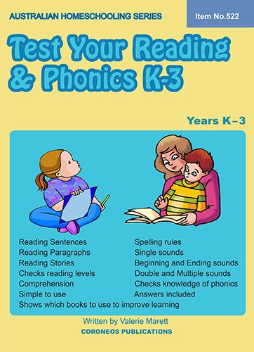 Test Your Reading and Phonics K to 3