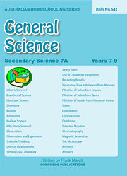 Secondary Science 7A: General Science