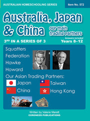 Australia, Japan and China