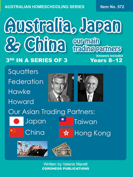Australia, Japan and China