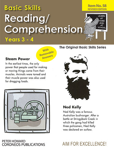 Reading / Comprehension Level 2 Yrs 3 to 4