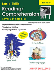 Reading / Comprehension Level 3 Yrs 5 to 8