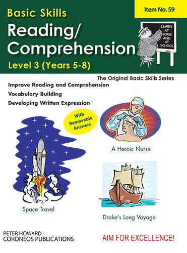 Reading / Comprehension Level 3 Yrs 5 to 8