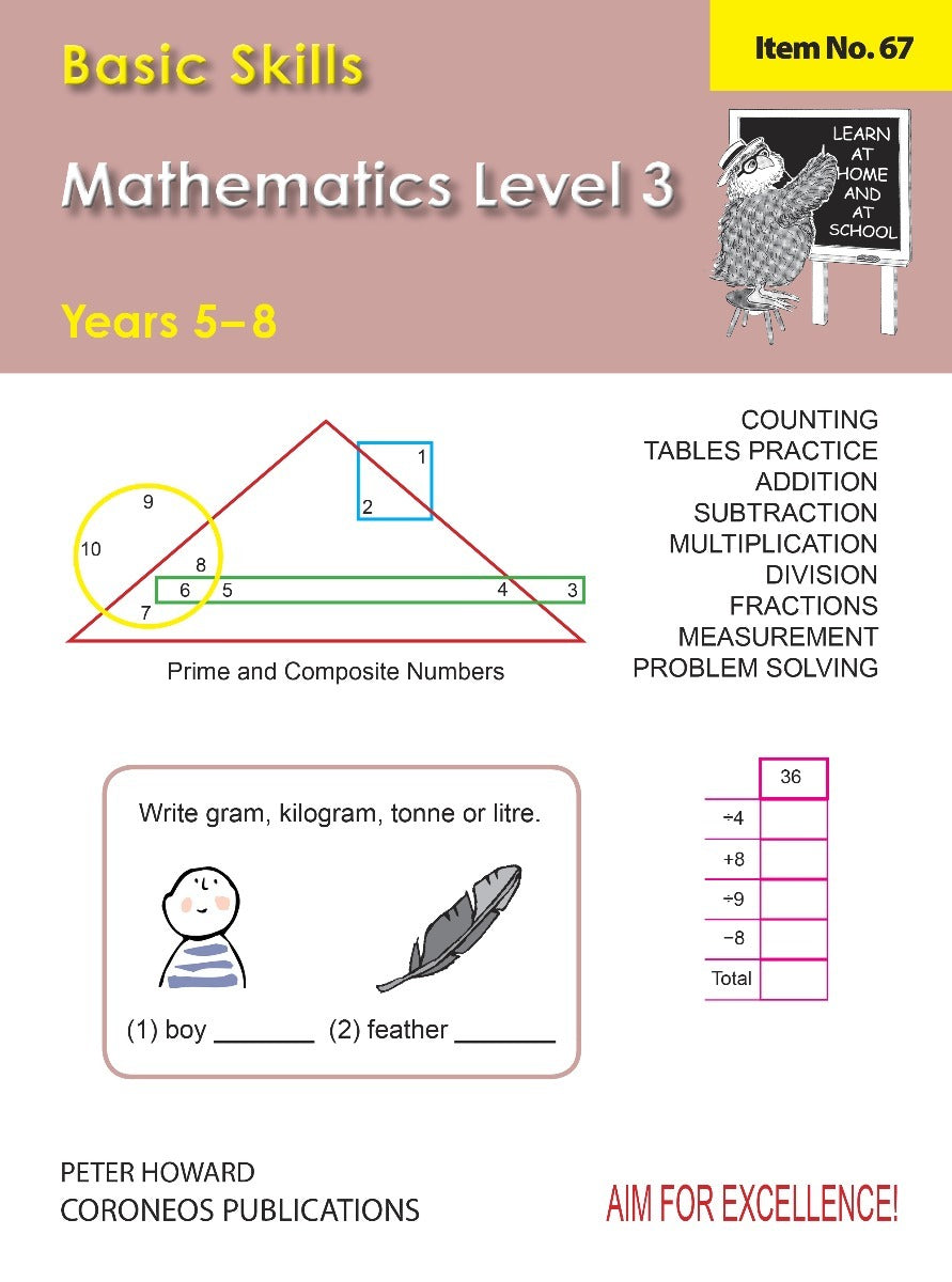 Basic Skills Maths Level 3 Yrs 5 - 8