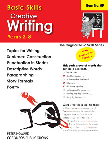 Creative Writing Yrs 3 to 8
