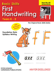 First Handwriting Yrs K to 2