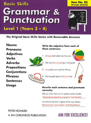 Grammar & Punctuation Level 1 Yrs 3 - 4