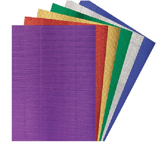 Corrugated Board Metallic A4 20pack