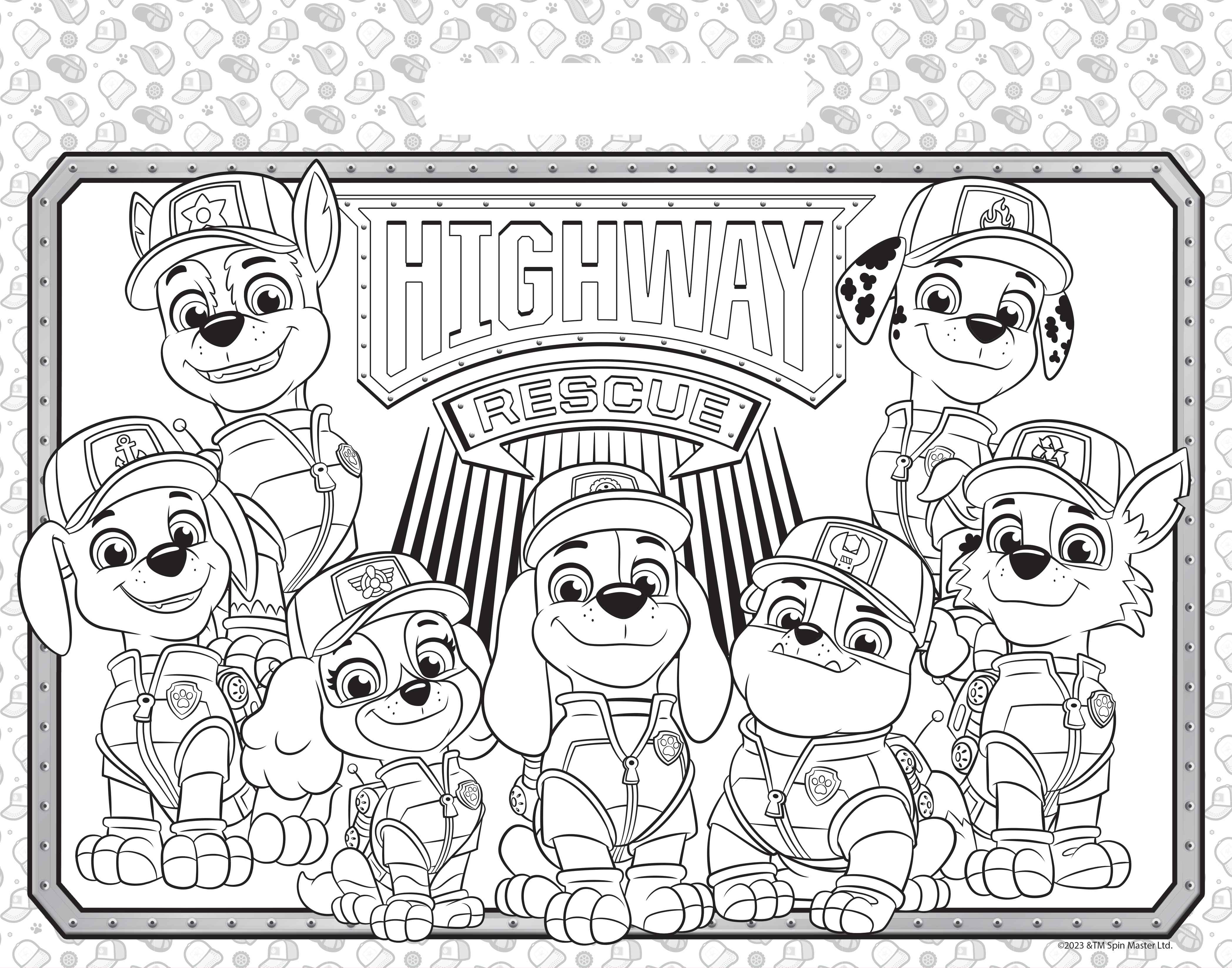 Paw Patrol - Giant Activity Pad - Big Truck Pups — inside page 1
