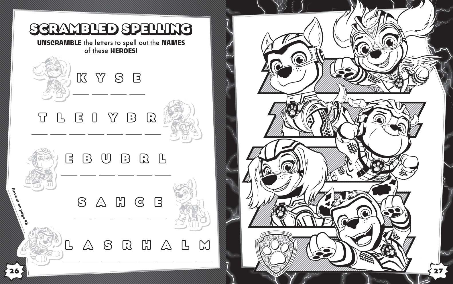 Paw Patrol - Ultimate Sticker Book - The Mighty Movie — inside page 1