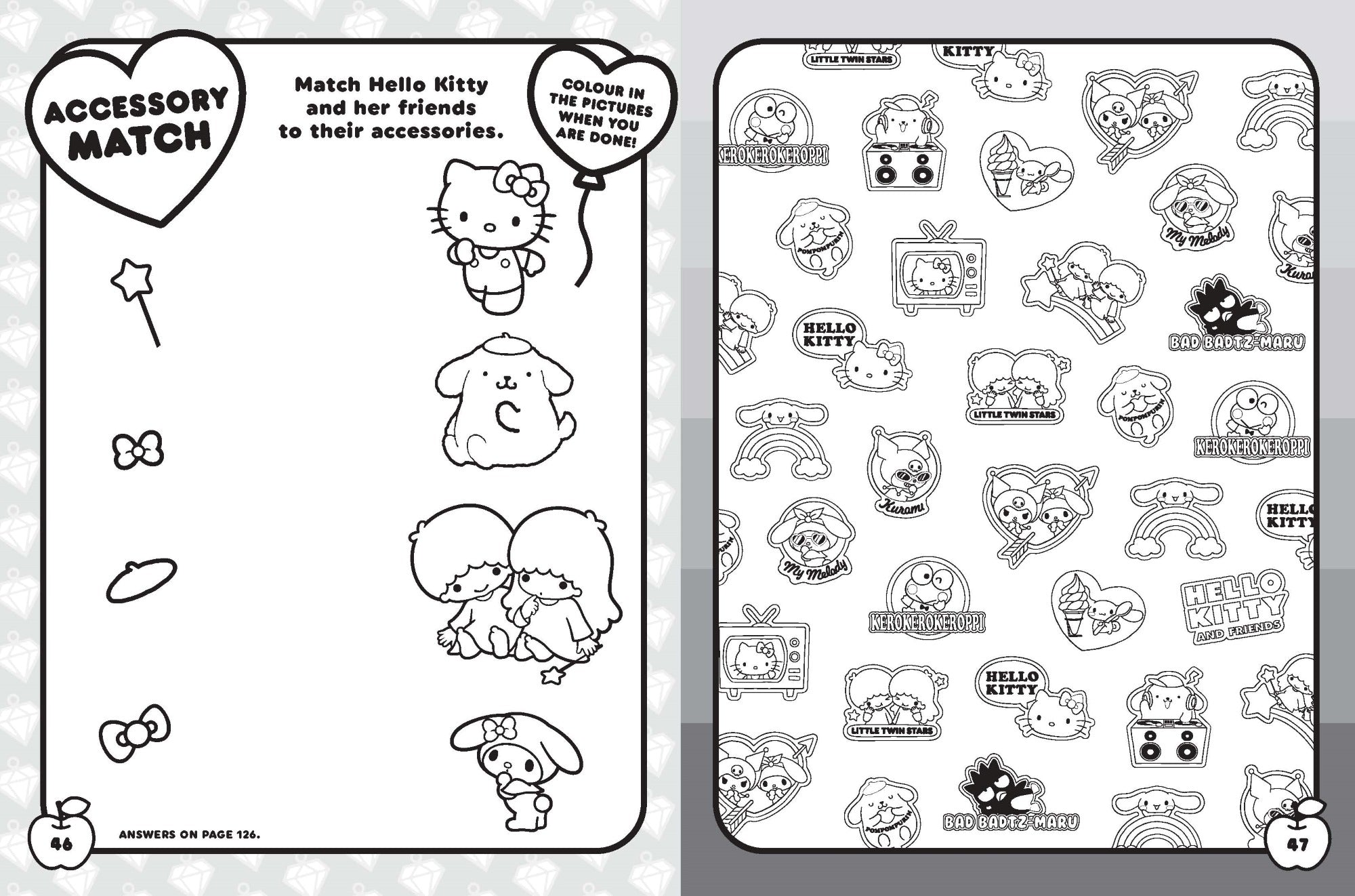 Hello Kitty and Friends - Jumbo Colouring Book — inside page 1
