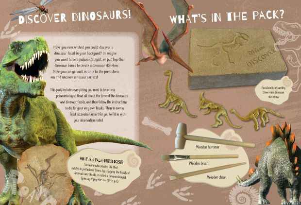 Book & Kit - Make This! Dino Dig — inside page 1