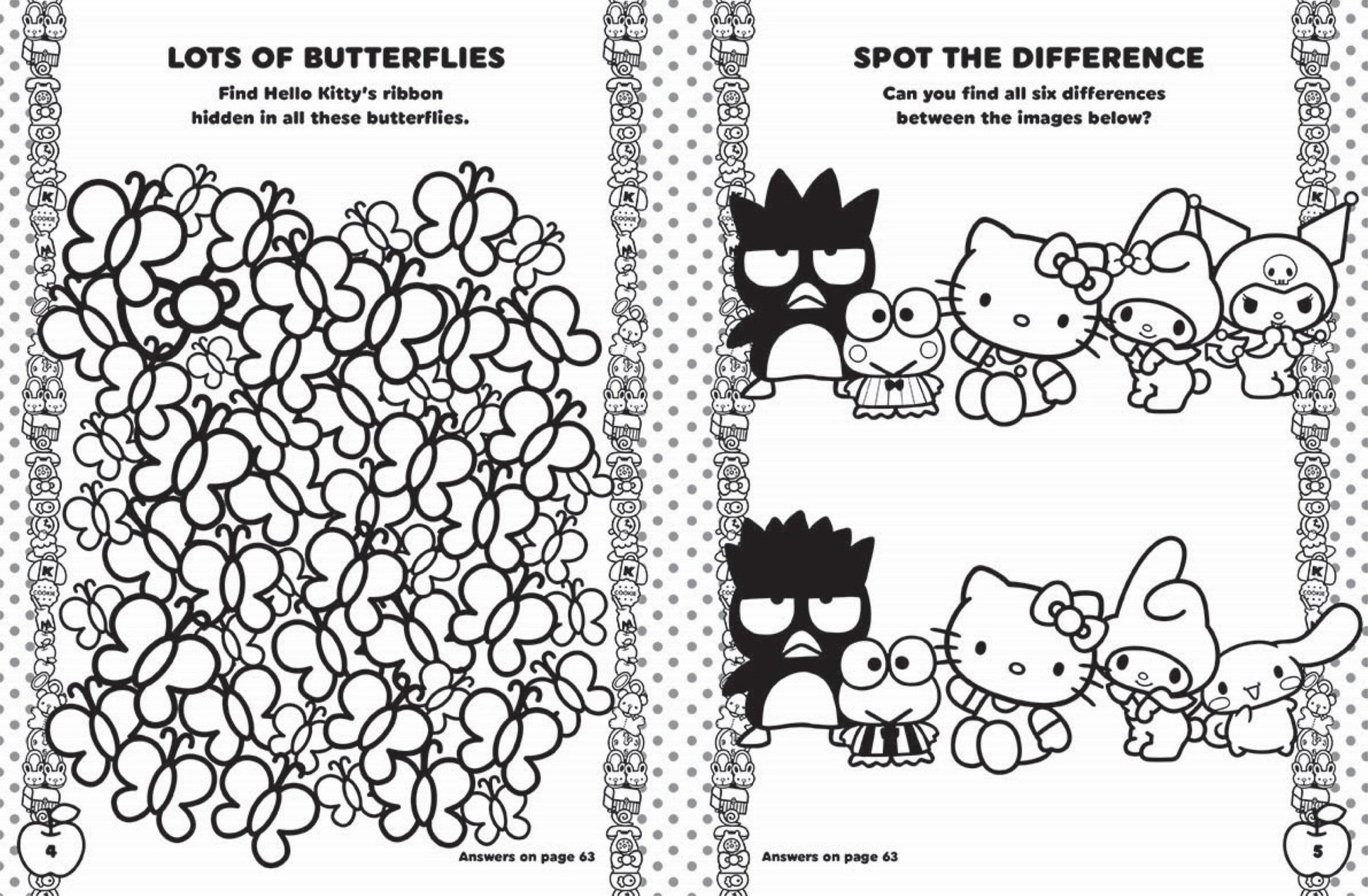 Hello Kitty and Friends - Mega Colouring Book — inside page 1