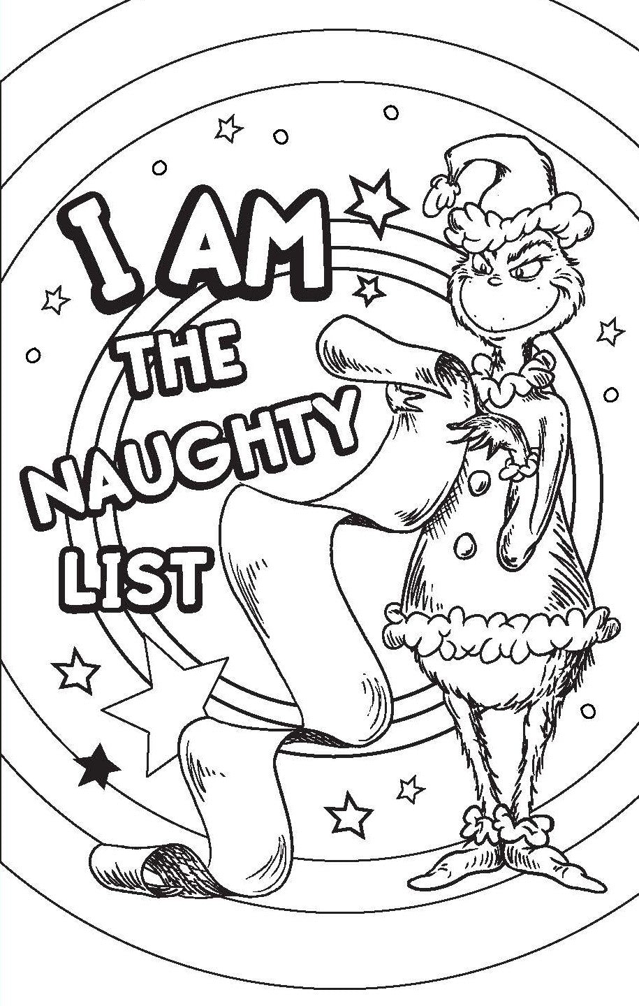 Dr Seuss - Colour Your Own Greeting Cards & Gift Tags Book The Grinch — inside page 1
