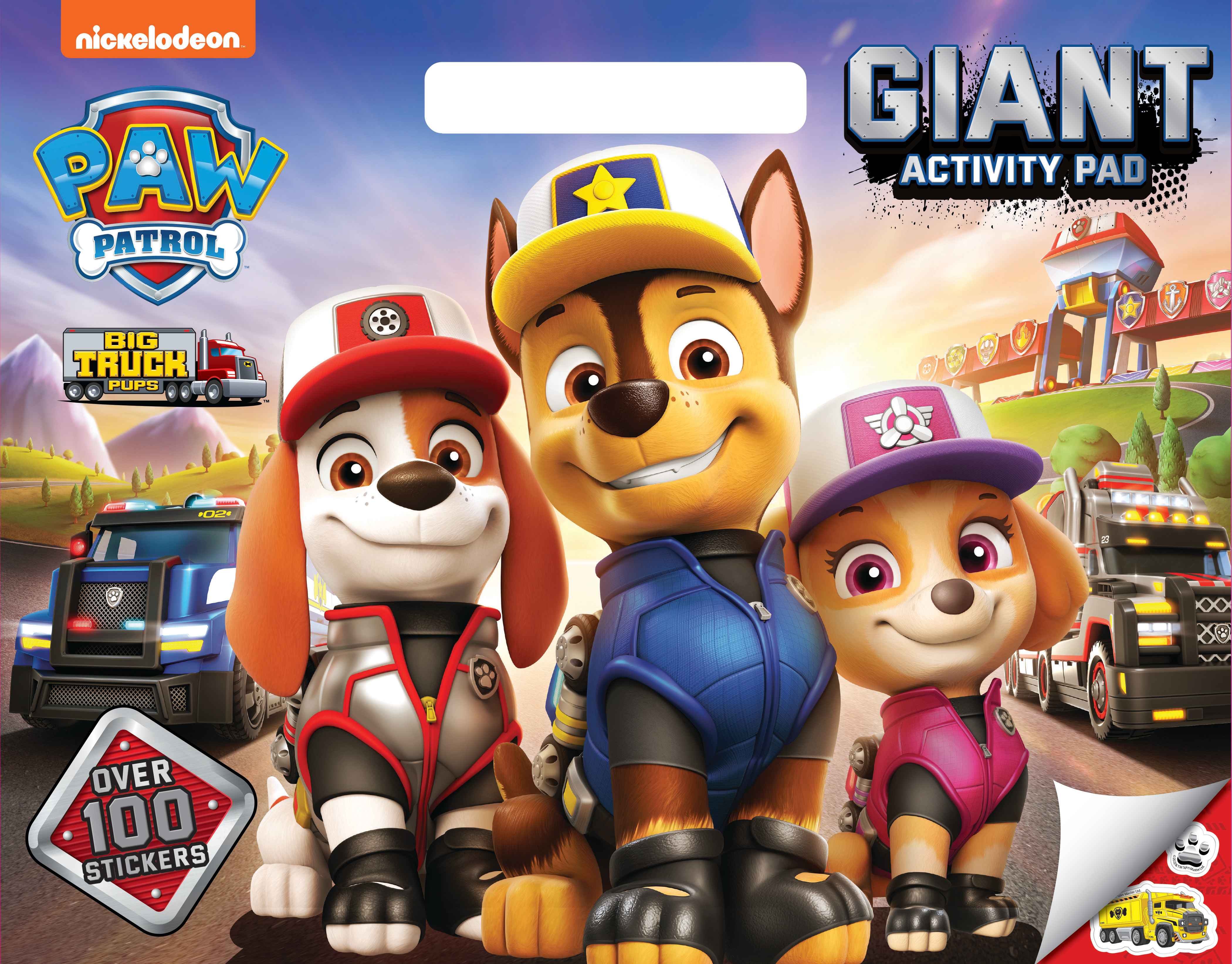 Paw Patrol - Giant Activity Pad - Big Truck Pups