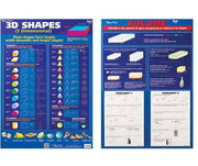 3D Shapes/Volume Double-Sided Chart