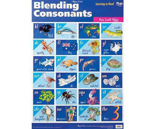 Blending Consonants Wall Chart - NSW