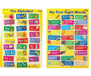 The Alphabet/My First Sight Words Double-Sided Chart